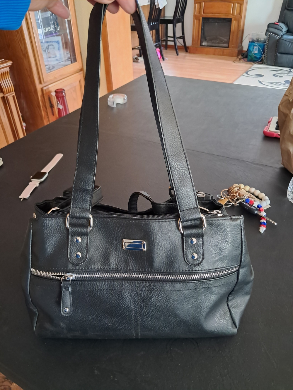 Black Women’s Shoulder Bag - Classic Everyday Tote